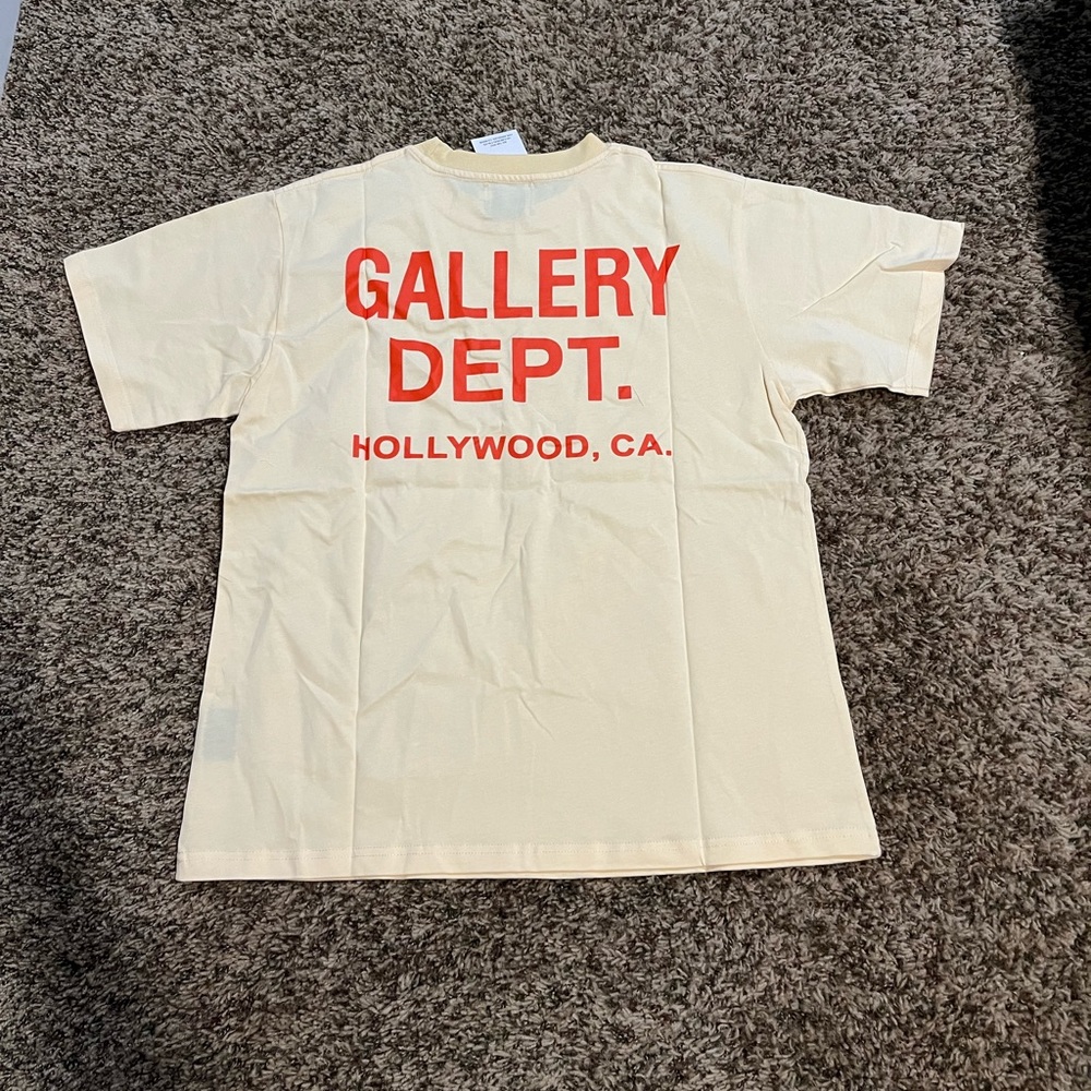 Gallery Dept. Souvenir T-Shirt Cream / Orange Medium New